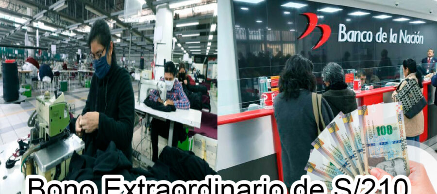 Bono Extraordinario de S/210