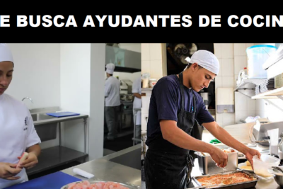 SE BUSCA AYUDANTES DE COCINA