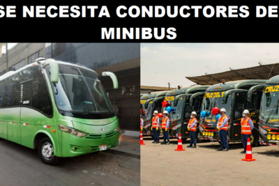 SE NECESITA CONDUCTORES DE MINIBUS