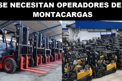 SE NECESITAN OPERADORES DE MONTACARGAS