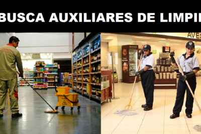SE BUSCA AUXILIARES DE LIMPIEZA
