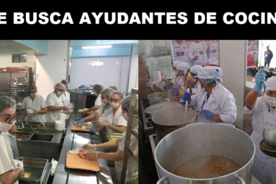 SE BUSCA AYUDANTES DE COCINA