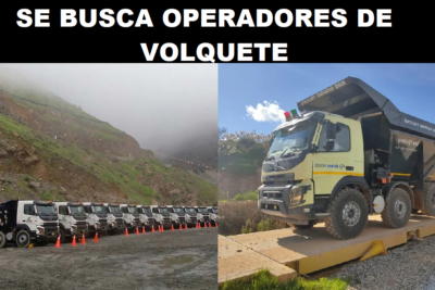 SE BUSCA OPERADORES DE VOLQUETE