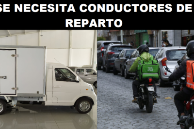 SE NECESITA CONDUCTORES DE REPARTO