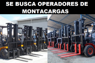 SE BUSCA OPERADORES DE MONTACARGAS