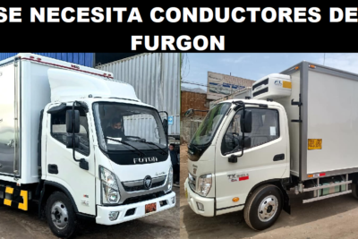 SE NECESITA CONDUCTORES DE FURGON