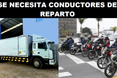SE NECESITA CONDUCTORES DE REPARTO