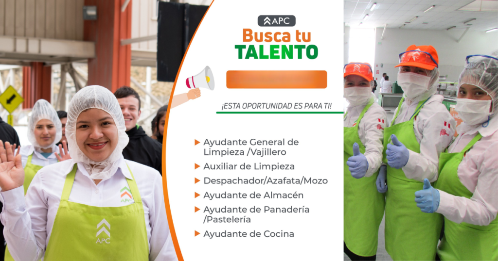 Se Busca personal para APC CORPORACIÓN