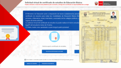 certificado de estudios por internet
