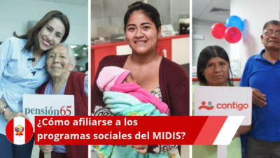 afiliarse a los programas sociales del MIDIS