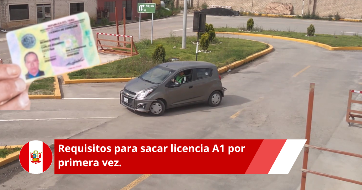 requisitos para sacar licencia A1 por primera vez